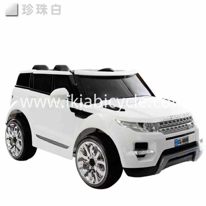 White Color Kid Toy Ride a kan Mota